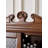 Elegant Ornate Display Cabinet with Begonia Pattern Glass Door & Drawer