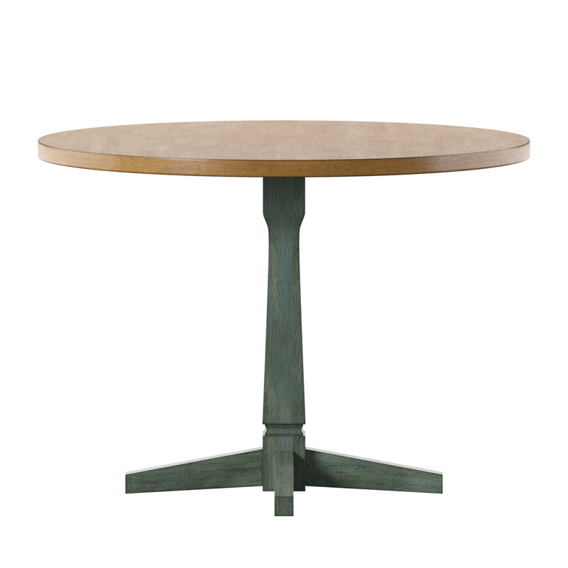 Table de salle à manger Fortville, Sauge antique