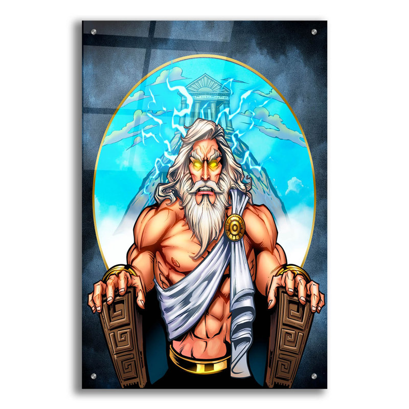 " Zeus on Throne " Print, 36" H x 24" W x 0.2" D