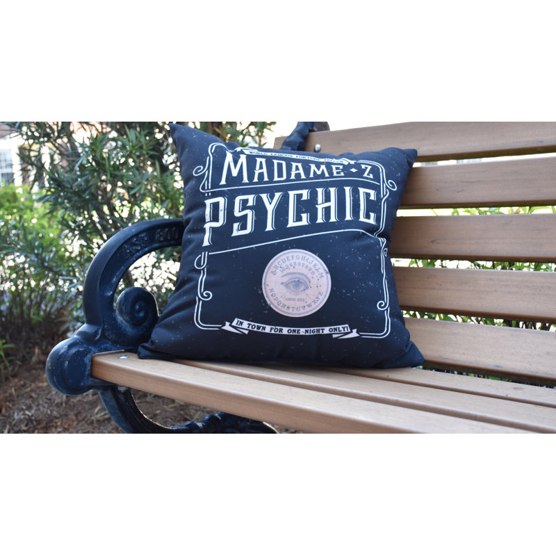 Coussin d'extérieur Witches Brew Square, Bleu / Crème, 20 po x 20 po
