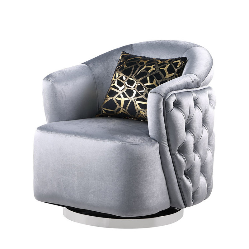 Cottesloe 2 - Piece Velvet Living Room Set, Grey Velvet