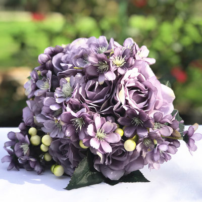Bouquet artificielle de bouquet de bouquet et de pièce maîtresse