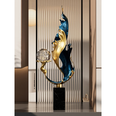 Luxury High-grade Abstract Art Zinc Alloy Decor Ornament