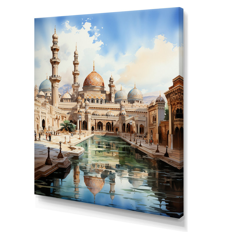 "Labreshia", art de Minaret majestueux, reproduction d'art sur toile, H 32 po x l 16 po x P 1 po, Toile tendue