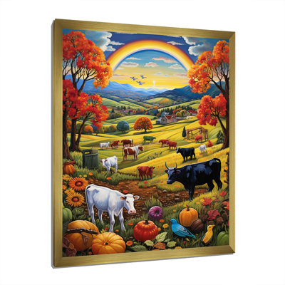 Dawyn Cow Harvest Symphony II, reproduction d'art sur toile