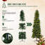 Arbre de Noël pré-éclairé avec lumières incandescentes, vert-1001329143