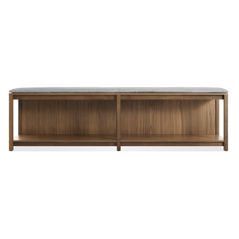 Open Plan Outdoor Bench, Gabro Light Gray