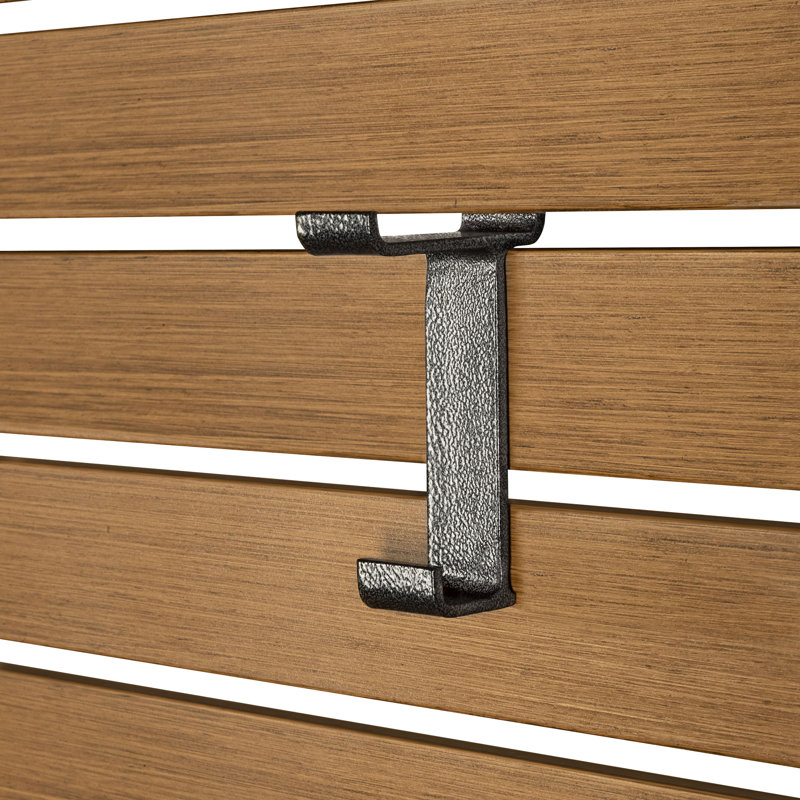 Privadesa 4 x 6 ft. Aluminum Privacy Screen with Wood Effect Finish