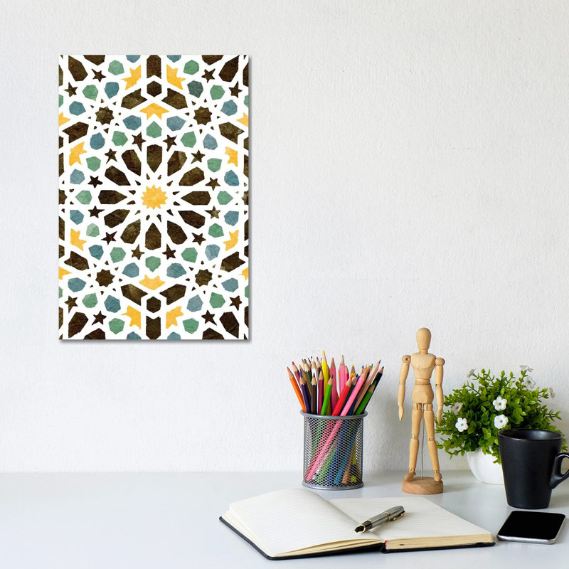 Zellige Board I by Alonzo Saunders - Wrapped Canvas Print, 20.32 cm H x 30.48 cm W