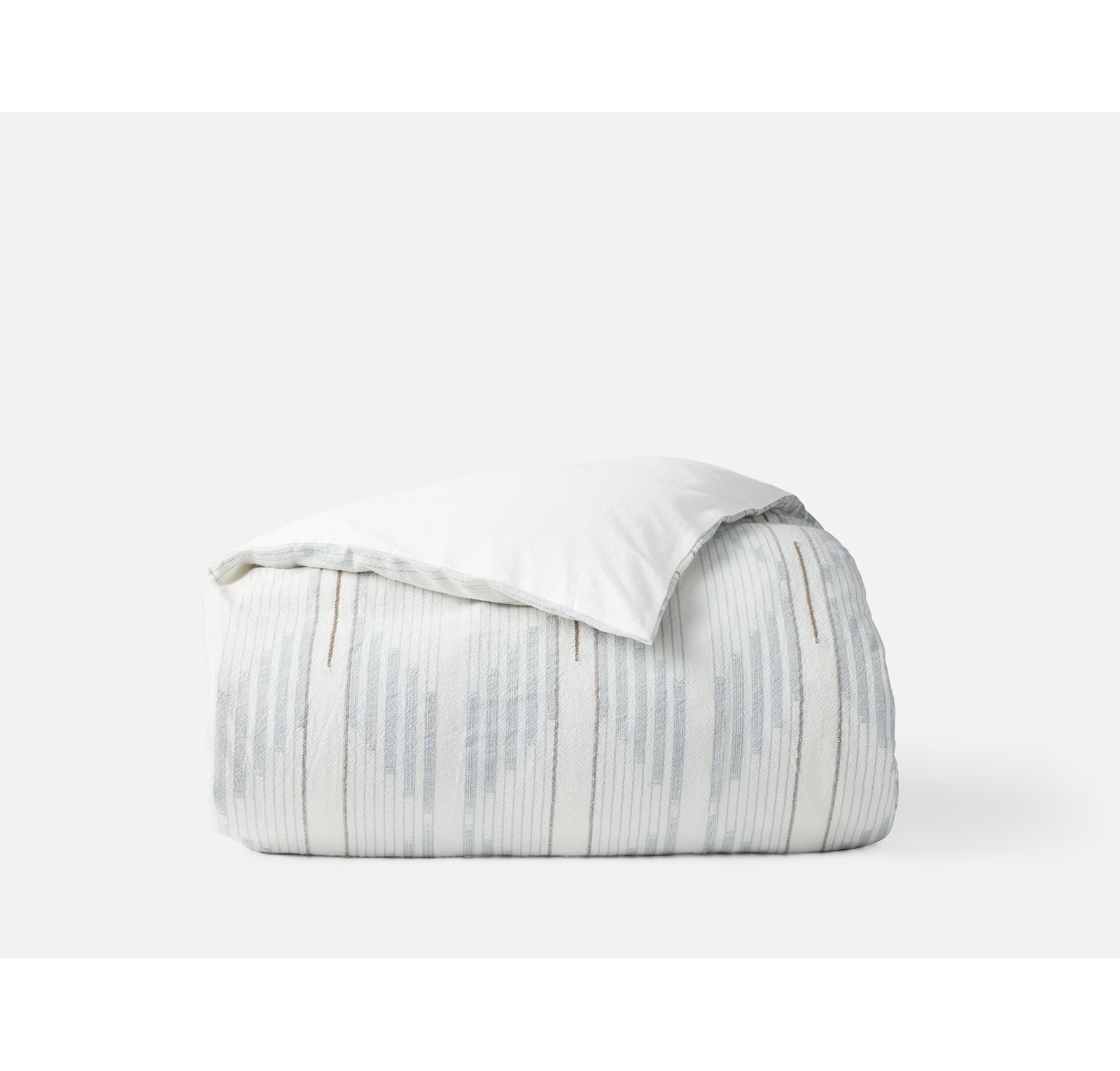 Morelia Organic Cotton Percale Duvet Cover, King/Cal King Duvet Cover, Wave