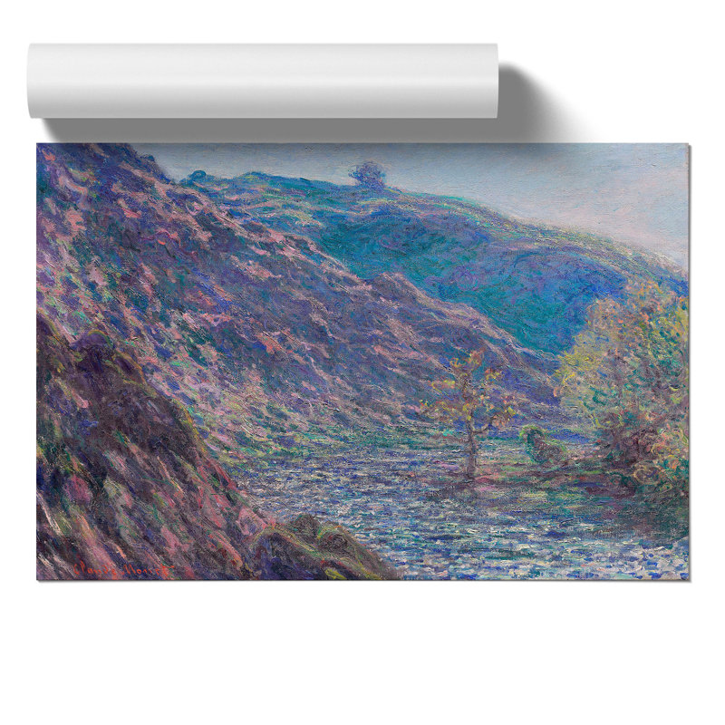 The Petite Creuse River by Claude Monet - No Frame Painting, 42cm H x 59cm W x 0.1cm D