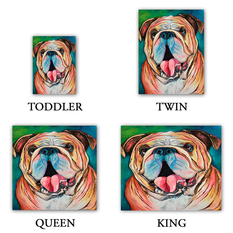 Ensemble de housse de couette en microfibre DiaNoche par Patti Schermerhorn - Bulldog XXoo