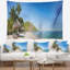 Tapisserie de mer en shore de mer avec chaises et parapluies avec accessoires suspendus inclus-28500239