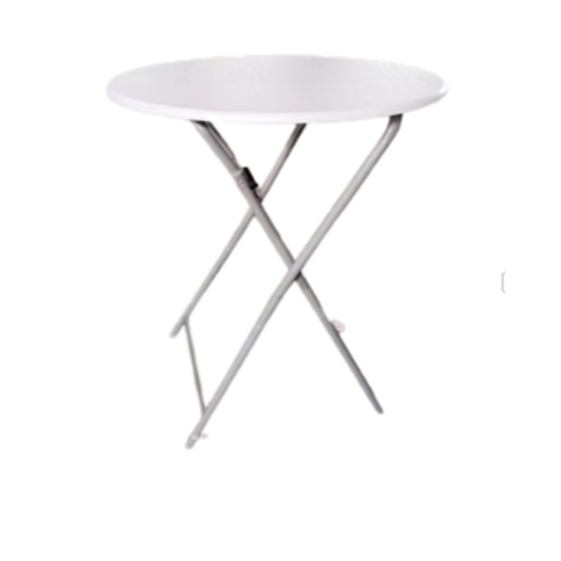 Table de bar pliante de 2 - Stable et sécuritaire, pieds amovibles, peu encombrants, bois d'hévéa blanc antidérapant, tables de cocktail de 19,93 po de conception élégante, capacité de charge élevée, automatique