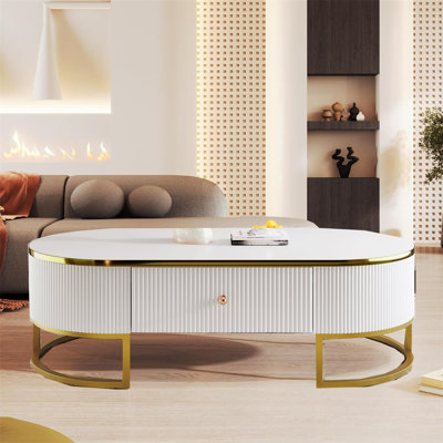Table basse moderne avec tiroirs