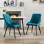 48cm H Tufted Velvet Upholstered Side Chair-2085460762