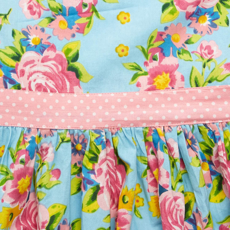 Floral Cotton Bib Apron