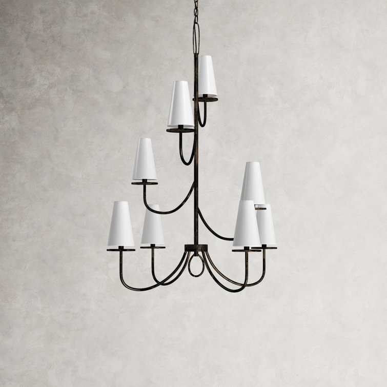 Walling 8 Light Metal Dimmable Chandelier