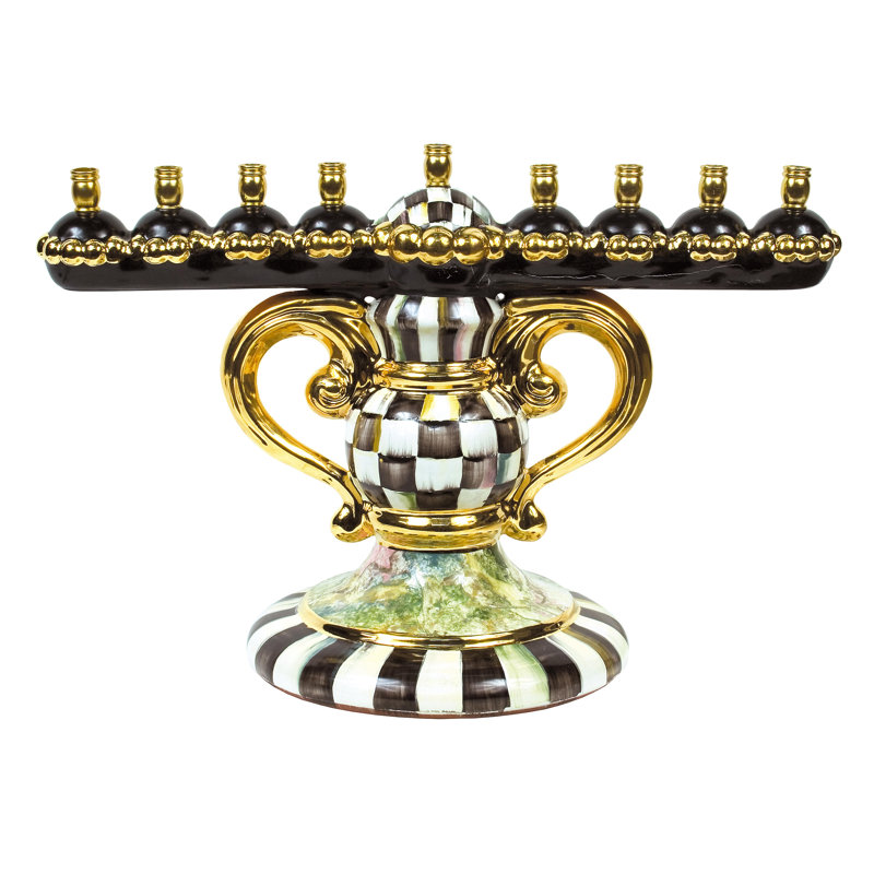 Courtly Check® Ceramic Menorah