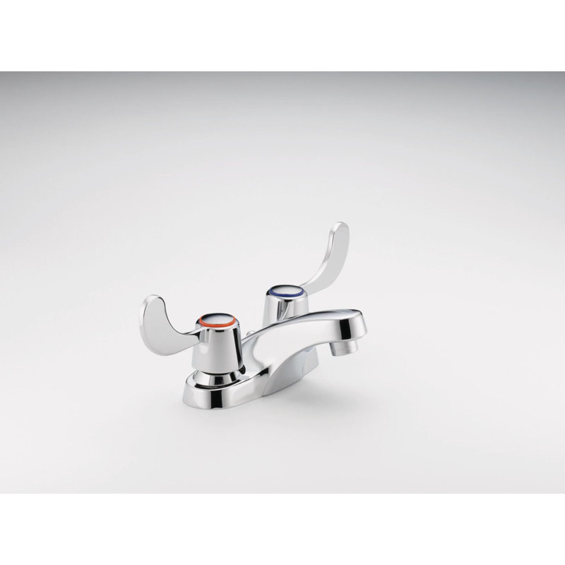 Centerset 2-handle Bathroom Faucet with Drain Assembly
