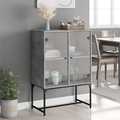 Aanvi Steel Rectangle Accent Cabinet