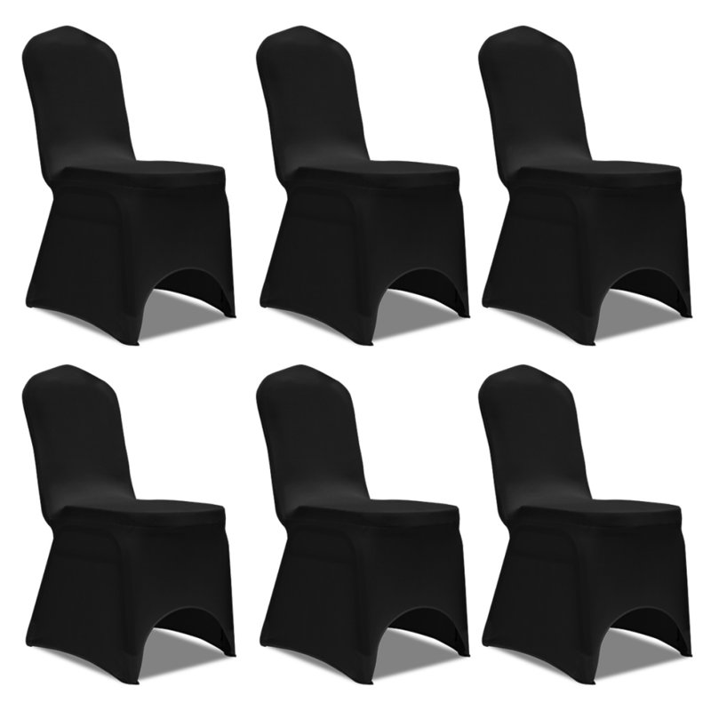 Housse pour chaise de salle à manger et coussin en T, Noir