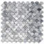 9 in. x 10 in. Fish Scale Marble Tile-79872532