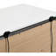 Table de chevet avec USB, blanc