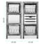 August Grove VESTA SLATED DRAWER W BASKET
