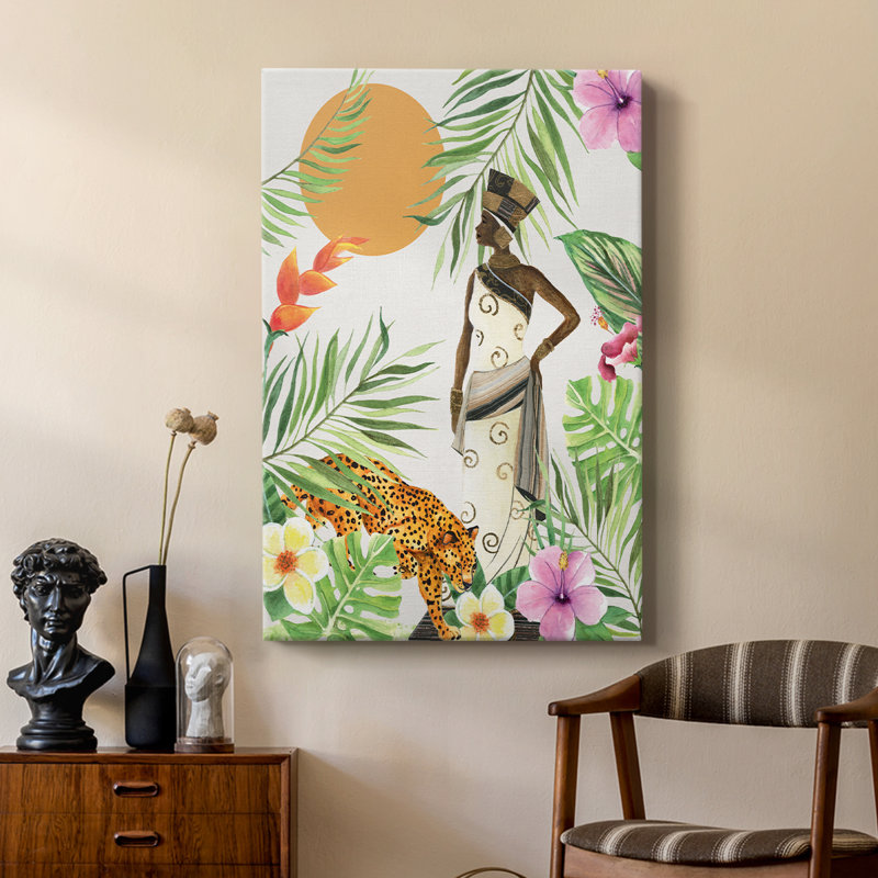 Feline Tropics II - galerie sur mesure, H 12 po x l 8 po