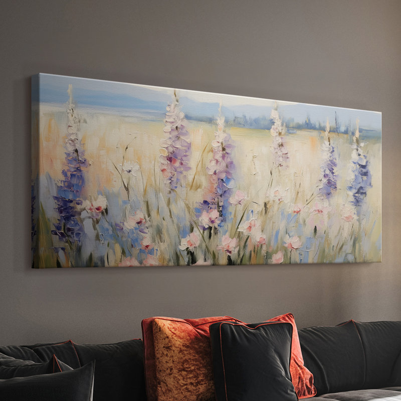 Série paysage - Cxxi - Toile tendue avec châssis - Prêt à accrocher, H 20 po x l 50 po