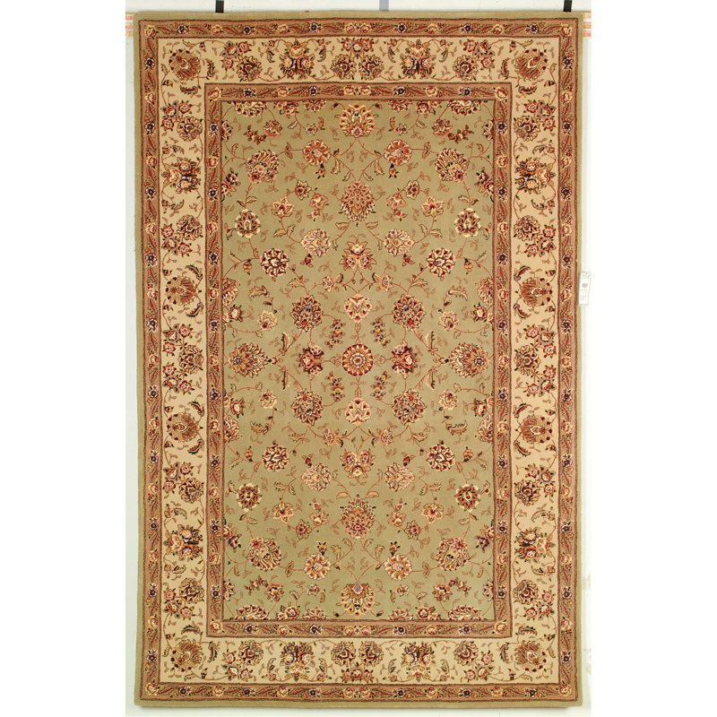 Persian Court Silk & Wool Pile Oriental Rug, Rectangle 6' x 9'