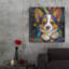  «Woof Corgi» par Rich Monet, art mural en métal, 36 po x 36 po