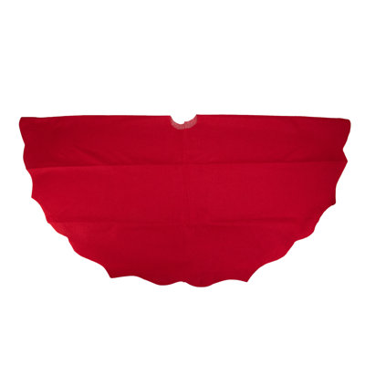 Scalloped Edge Christmas Tree Skirt