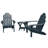 Anette Outdoor Adirondack Chair With Table-27118132