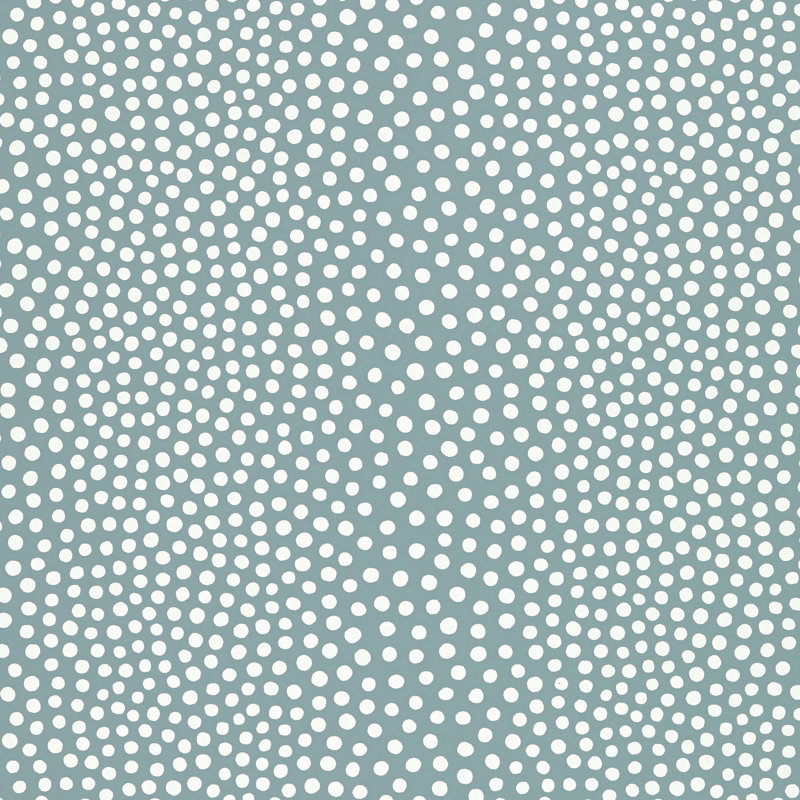 Raindots Wallpaper, Slate Blue