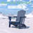 Pakkdiarie Folding Adirondack Chair with Cup Holder,HDPE Outdoor Chair with Comfort Ergonomic Seat for Patios,Lawn,Garden, Backyard Use-476871624
