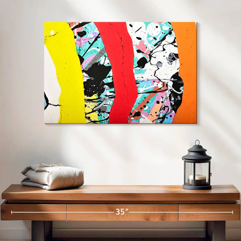 Avery Abstract Splatter, 16" H x 24" W
