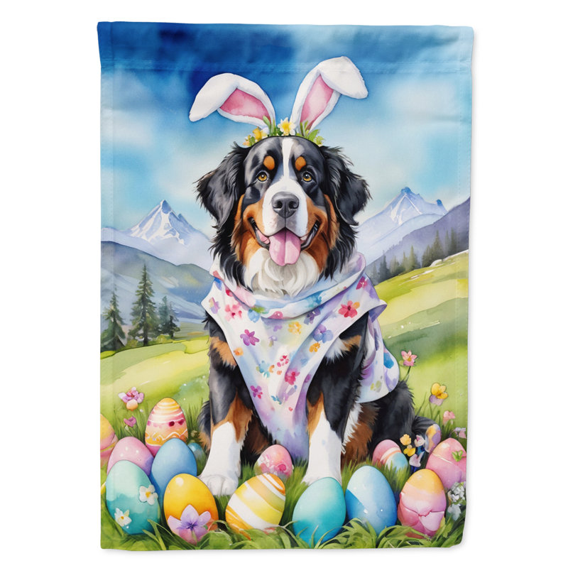 Easter Egg Hunt Double Sided 15.5 in. H x 11.25 in. W Polyester Easter Garden flag
