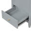 Meuble-lavabo de 20 po avec lavabo, armoire de salle de bain avec porte à fermeture douce, support de rangement et tiroir, gris (ancien SKU: N725P185452E)