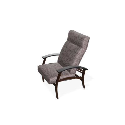 Chaise de patio inclinable avec coussins Askar