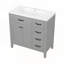 Versatile Bathroom Vanity with Integrated Sink and Ample Storage