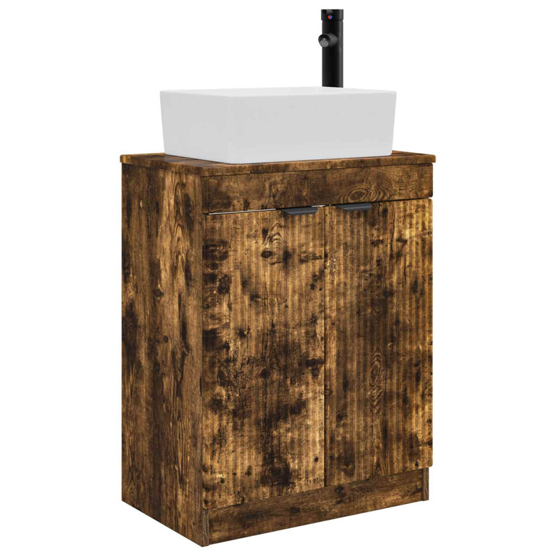 540 mm Bathroom Vanity, Smoked Oak