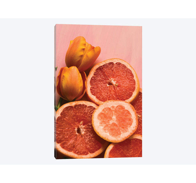 «Citrus I», impression sur toile, H 12 po x l 8 po x P 0,75 po, Toile tendue, Pas de tapis