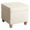 Repose-pieds carré avec rangement 17,5 "Asha