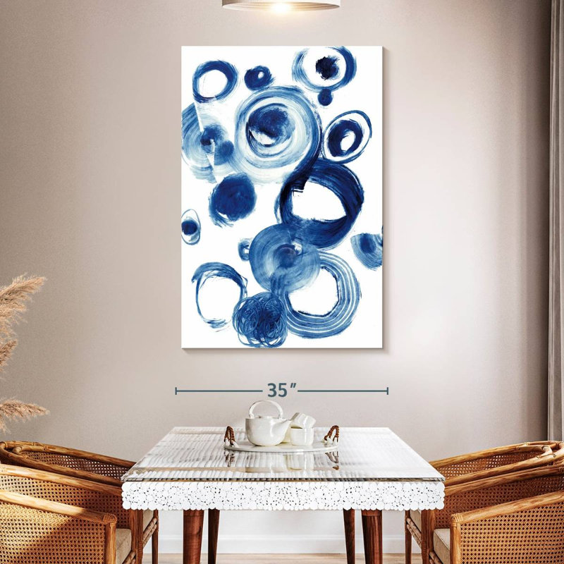 Étude du cercle bleu Avery IV, H 51 po x l 34 po