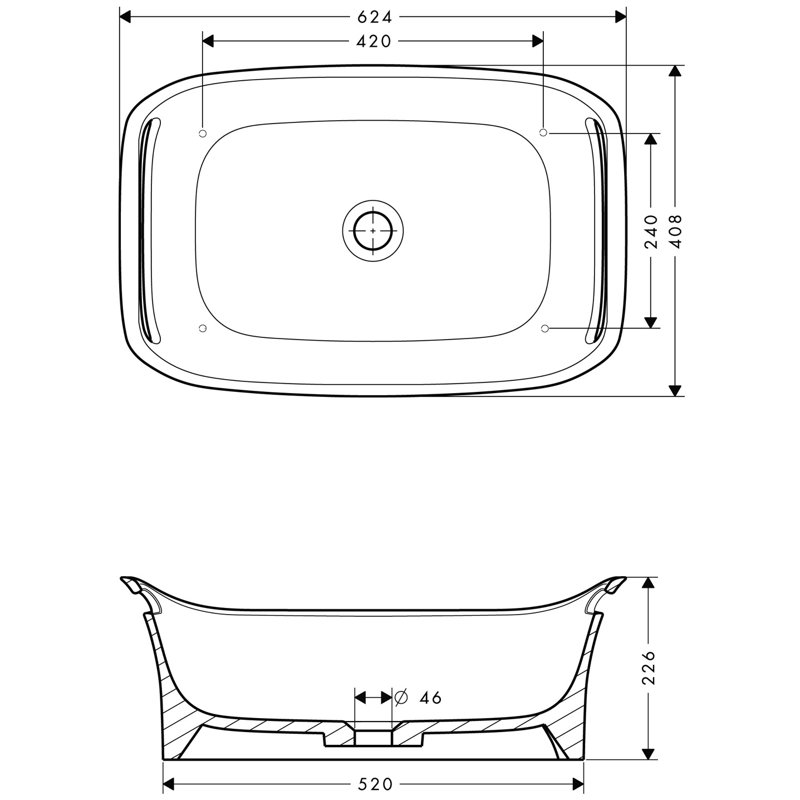 Urquiola 24.57'' L Bathroom Sink