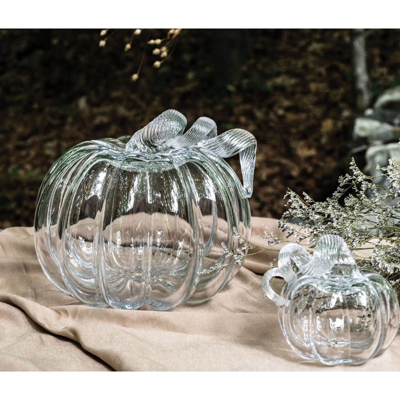 Pumpkin with a Twist, 8.75" H x 9.25" W x 9.25" D