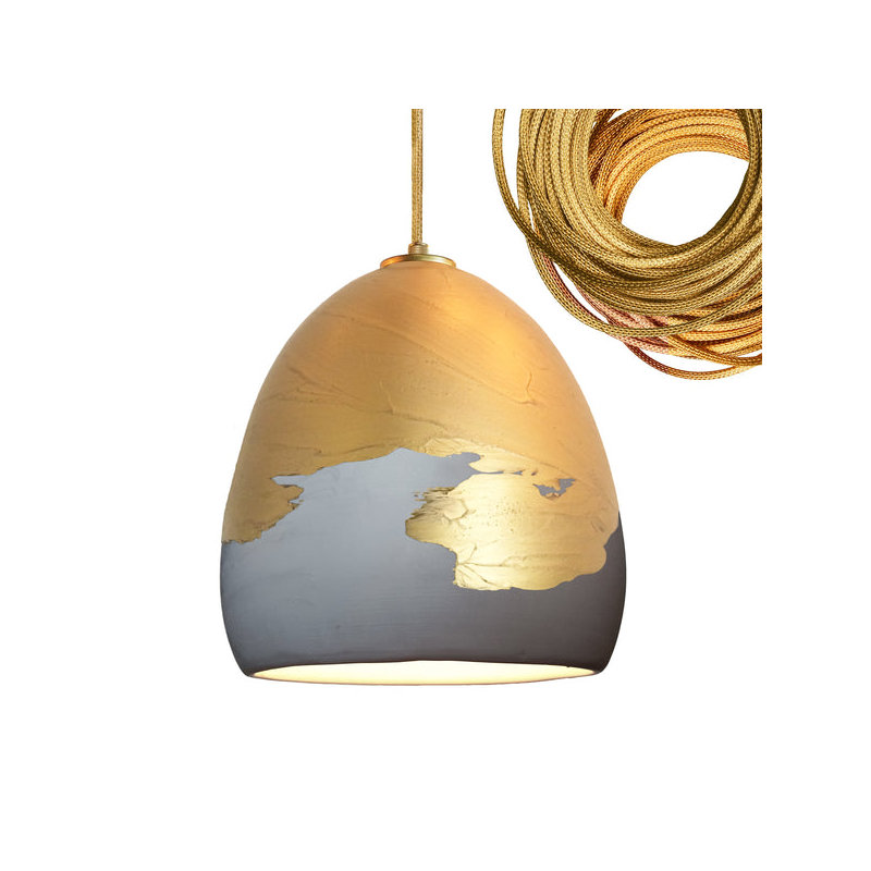 Architect 1 - Light Pendant, No Bulb Included, Not UL Listed for Dry Locations, Gray & Brass Ombre