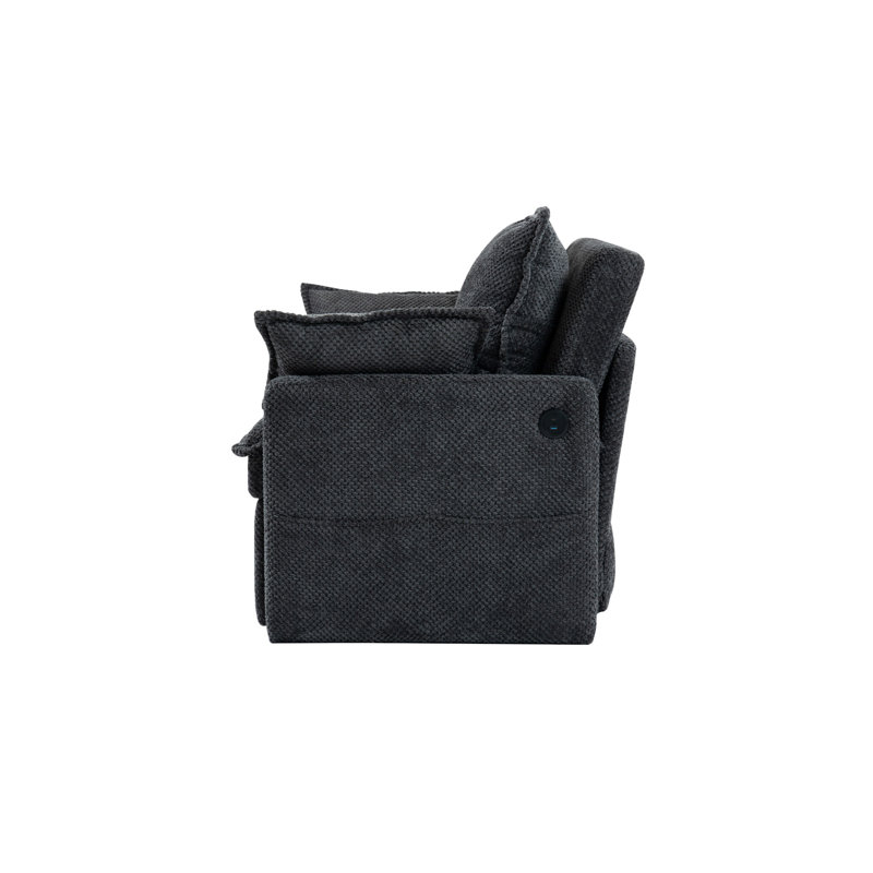 Sofa bed with C-type charging port, Grey Fabrics